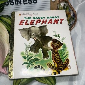 The Saggy Baggy Elephant - A Little Golden Book 1978 Hardcover